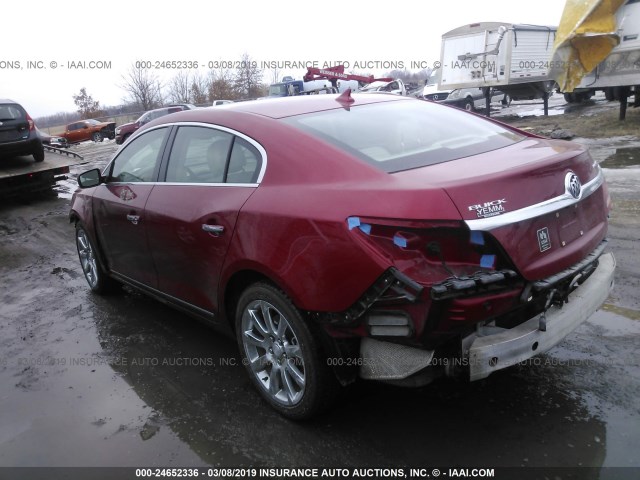 1G4GB5G36EF213945 - 2014 BUICK LACROSSE RED photo 3