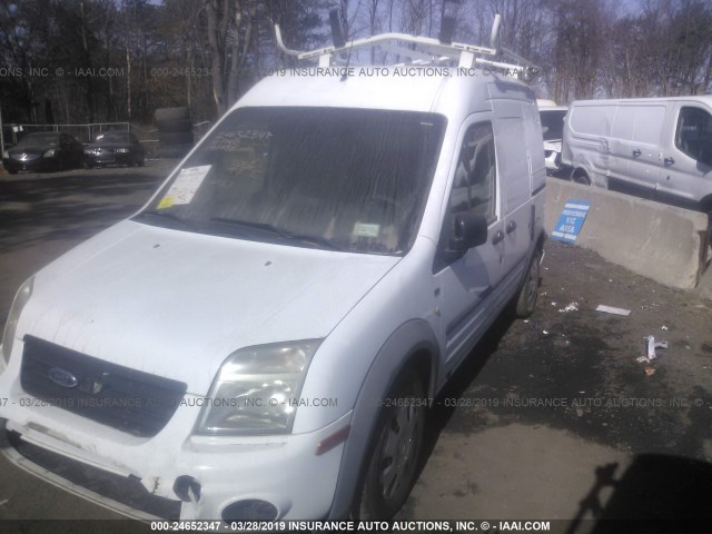 NM0LS7DN5AT021672 - 2010 FORD TRANSIT CONNECT XLT WHITE photo 2