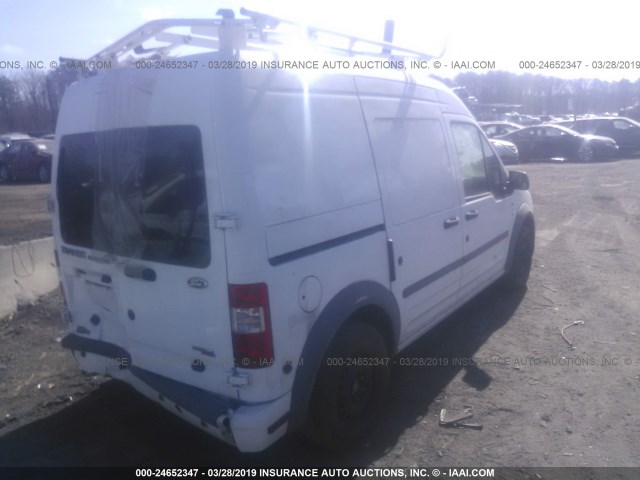 NM0LS7DN5AT021672 - 2010 FORD TRANSIT CONNECT XLT WHITE photo 4