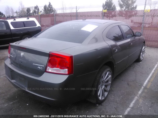 2B3LA53T99H503856 - 2009 DODGE CHARGER R/T GRAY photo 4