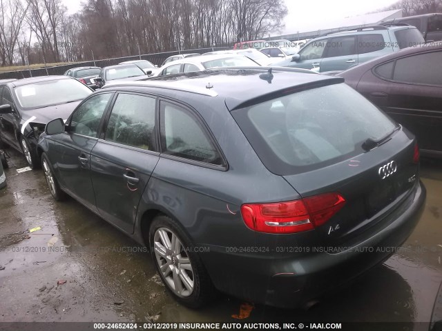 WAUVF78K49A219261 - 2009 AUDI A4 2.0T AVANT QUATTRO GRAY photo 3