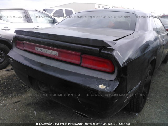 2C3CDYAG4EH208501 - 2014 DODGE CHALLENGER SXT BLACK photo 6