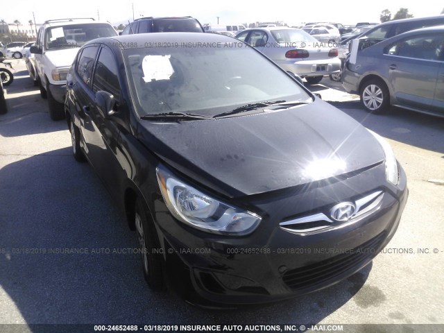 KMHCT5AE4DU069991 - 2013 HYUNDAI ACCENT GLS/GS BLACK photo 1