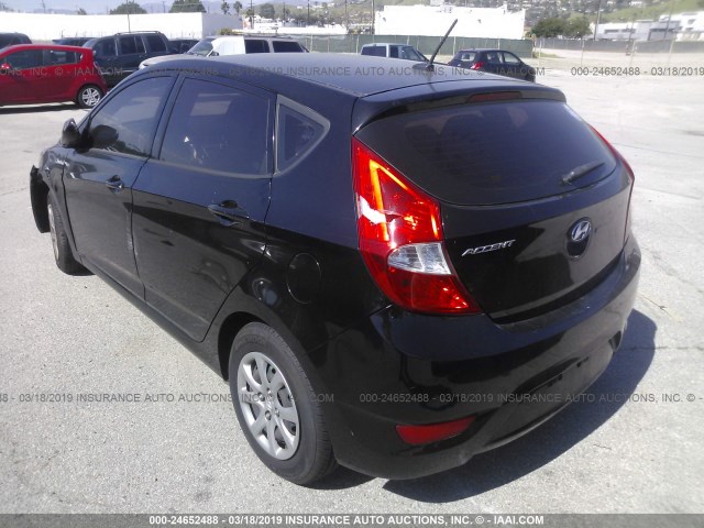 KMHCT5AE4DU069991 - 2013 HYUNDAI ACCENT GLS/GS BLACK photo 3