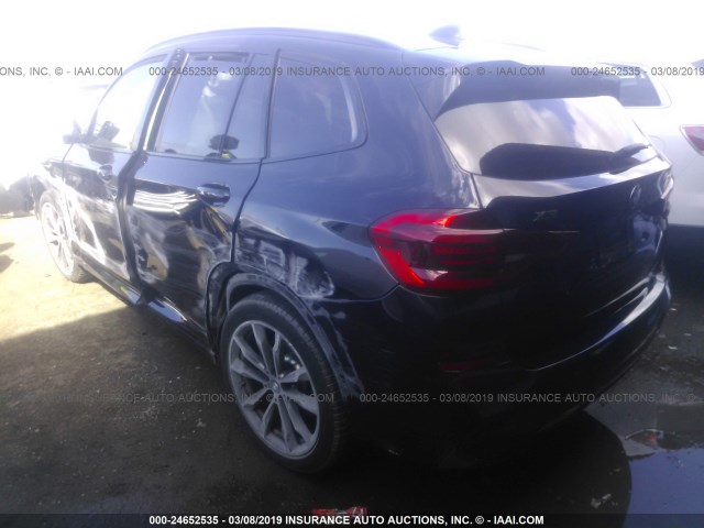 5UXTS3C53J0Y96052 - 2018 BMW X3 XDRIVE30I BLUE photo 3