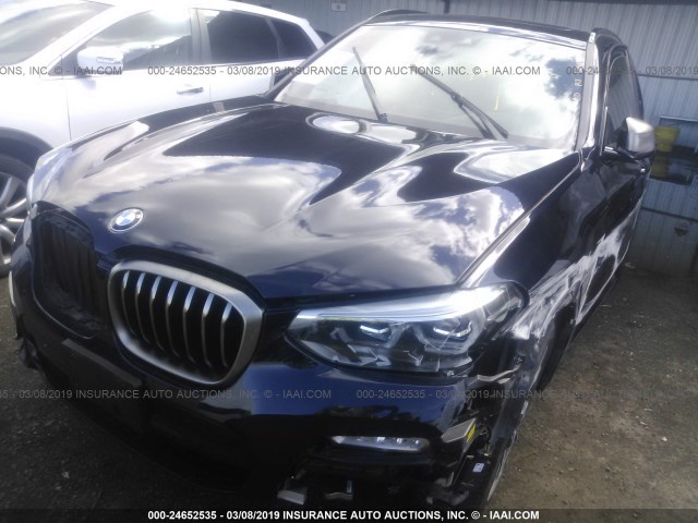 5UXTS3C53J0Y96052 - 2018 BMW X3 XDRIVE30I BLUE photo 6
