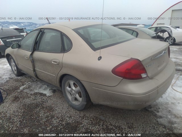 1FAFP5527YA164287 - 2000 FORD TAURUS SES GOLD photo 3