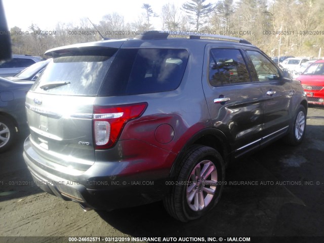 1FMHK8D80BGA29161 - 2011 FORD EXPLORER XLT GRAY photo 4