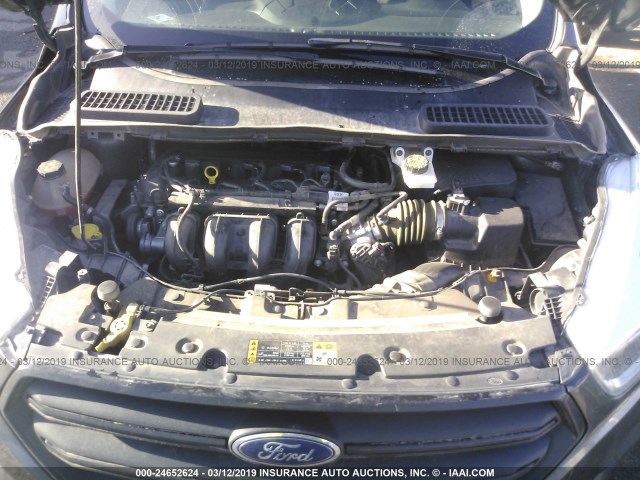 1FMCU0F78HUB80477 - 2017 FORD ESCAPE S GRAY photo 10