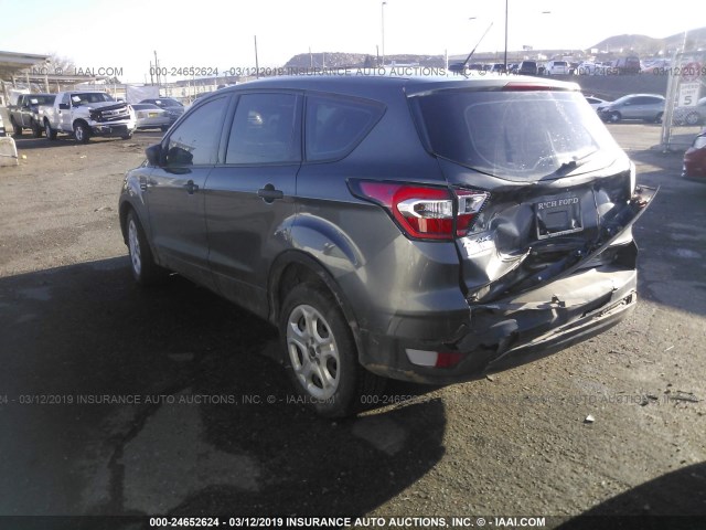 1FMCU0F78HUB80477 - 2017 FORD ESCAPE S GRAY photo 3