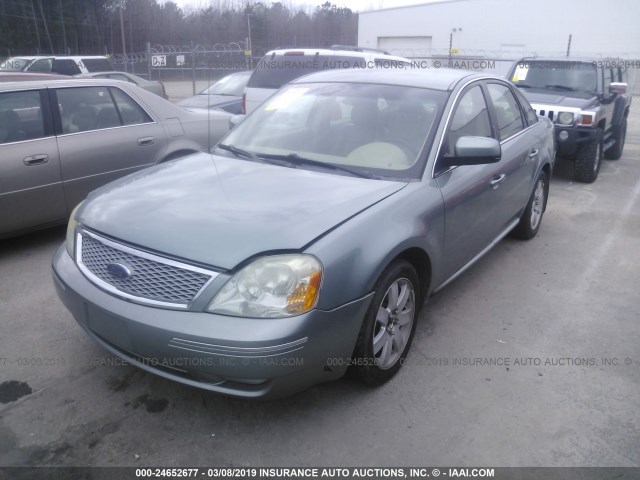 1FAHP24127G140832 - 2007 FORD FIVE HUNDRED SEL GREEN photo 2