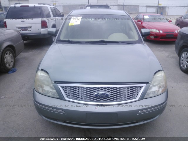 1FAHP24127G140832 - 2007 FORD FIVE HUNDRED SEL GREEN photo 6