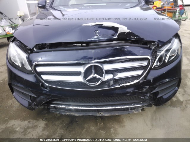 WDDZF4JB1HA144309 - 2017 MERCEDES-BENZ E 300 BLUE photo 6