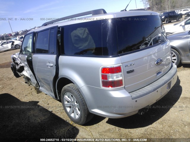 2FMGK5BC6ABA85614 - 2010 FORD FLEX SE SILVER photo 3