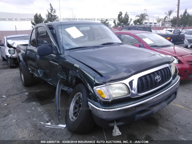5TEGN92N22Z060507 - 2002 TOYOTA TACOMA DOUBLE CAB PRERUNNER GREEN photo 1