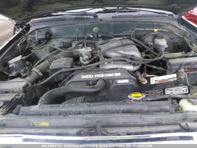 5TEGN92N22Z060507 - 2002 TOYOTA TACOMA DOUBLE CAB PRERUNNER GREEN photo 10