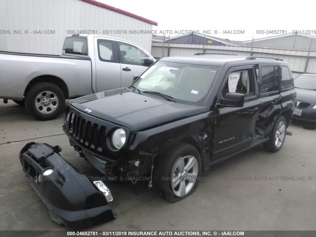 1C4NJPFB5DD213190 - 2013 JEEP PATRIOT LATITUDE BLACK photo 2