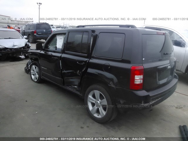 1C4NJPFB5DD213190 - 2013 JEEP PATRIOT LATITUDE BLACK photo 3