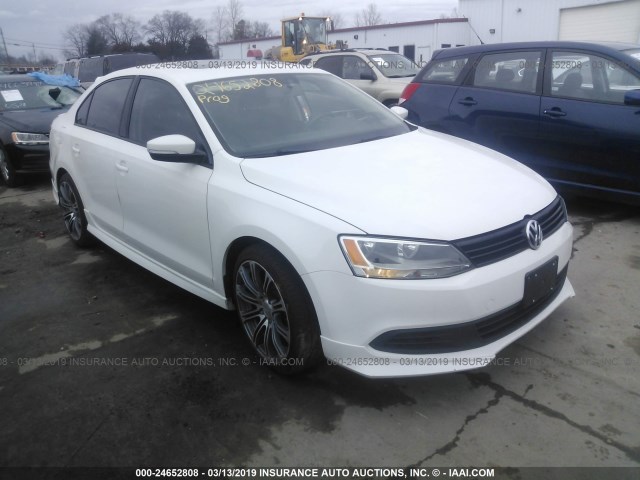 3VWLL7AJ8CM317575 - 2012 VOLKSWAGEN JETTA TDI WHITE photo 1