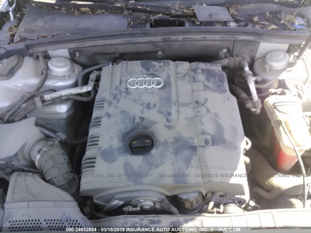 WAUSF78K69N013905 - 2009 AUDI A4 PREMIUM PLUS SILVER photo 10