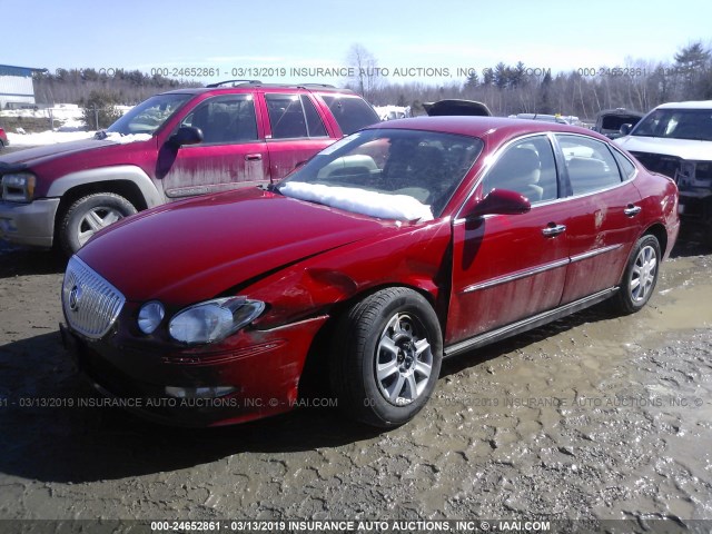 2G4WC582681154048 - 2008 BUICK LACROSSE CX RED photo 2