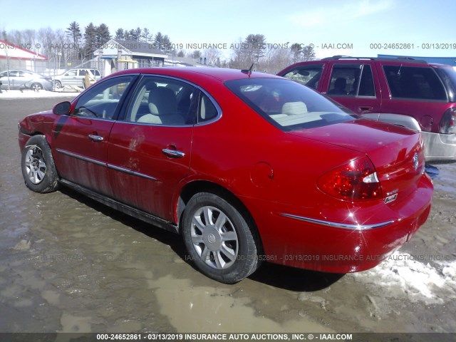 2G4WC582681154048 - 2008 BUICK LACROSSE CX RED photo 3