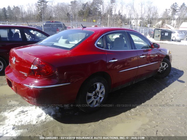 2G4WC582681154048 - 2008 BUICK LACROSSE CX RED photo 4