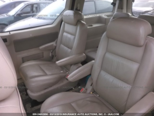 2FMZA52247BA02905 - 2007 FORD FREESTAR SEL GOLD photo 8