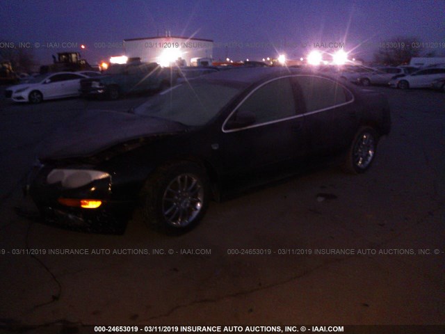 2C3AE66G12H174899 - 2002 CHRYSLER 300M BLACK photo 2