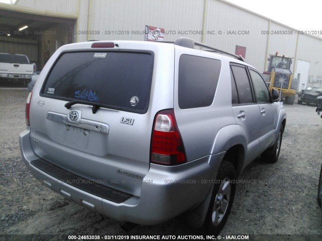 JTEZU14R09K023253 - 2009 TOYOTA 4RUNNER SR5/SPORT SILVER photo 4