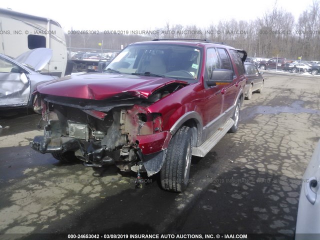 1FMFU18L74LB81312 - 2004 FORD EXPEDITION EDDIE BAUER RED photo 2