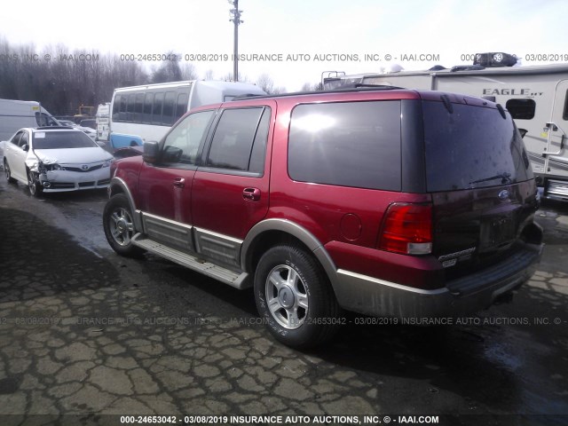 1FMFU18L74LB81312 - 2004 FORD EXPEDITION EDDIE BAUER RED photo 3