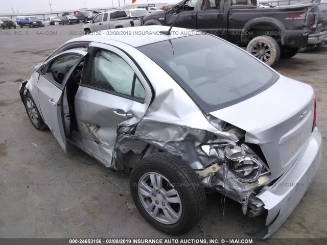 1G1JA5SH7C4232375 - 2012 CHEVROLET SONIC LS 银色 照片 3