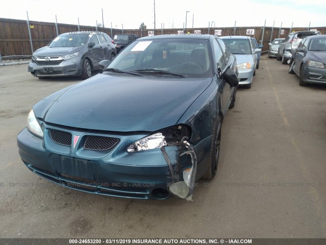 1G2NF52E13M711637 - 2003 PONTIAC GRAND AM SE1 BLUE photo 2