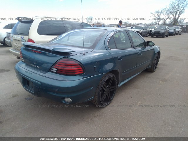 1G2NF52E13M711637 - 2003 PONTIAC GRAND AM SE1 BLUE photo 4