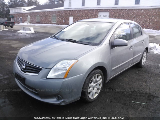 3N1AB6AP2CL771664 - 2012 NISSAN SENTRA 2.0/2.0S/SR/2.0SL GRAY photo 2