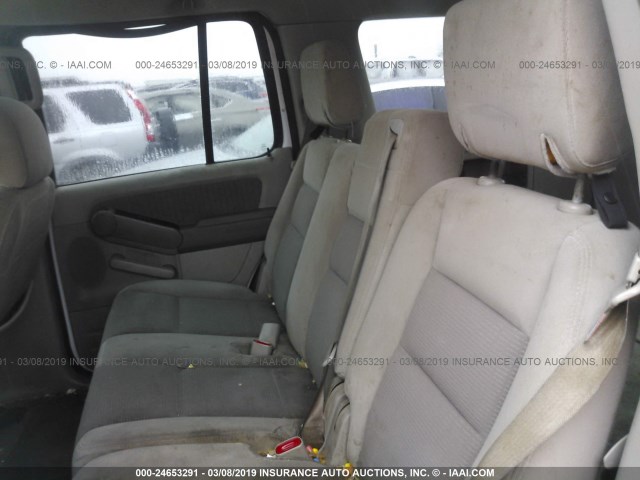 1FMEU73E16UB63991 - 2006 FORD EXPLORER XLT WHITE photo 8