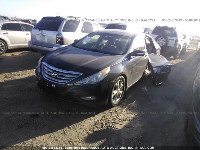 5NPEC4AC2BH122250 - 2011 HYUNDAI SONATA SE/LIMITED BLACK photo 2