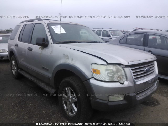 1FMEU63E76UA99367 - 2006 FORD EXPLORER XLT SILVER photo 1