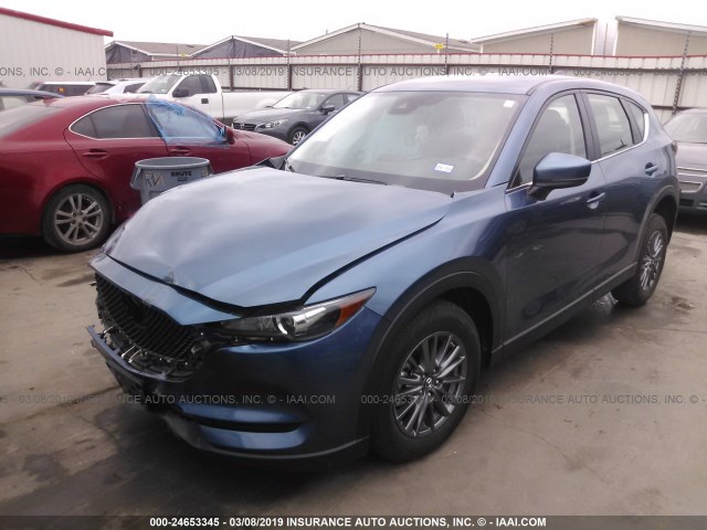 JM3KFABM4J1447446 - 2018 MAZDA CX-5 SPORT BLUE photo 2