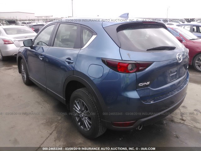 JM3KFABM4J1447446 - 2018 MAZDA CX-5 SPORT BLUE photo 3