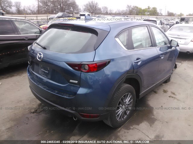 JM3KFABM4J1447446 - 2018 MAZDA CX-5 SPORT BLUE photo 4