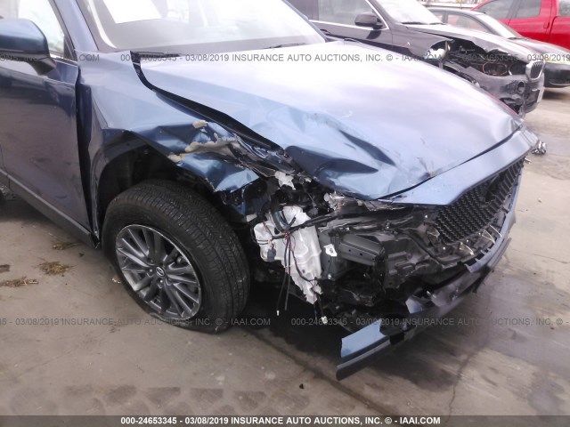 JM3KFABM4J1447446 - 2018 MAZDA CX-5 SPORT BLUE photo 6