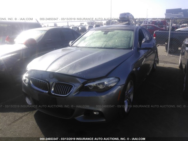 WBA5B1C59FD920768 - 2015 BMW 535 I GRAY photo 2