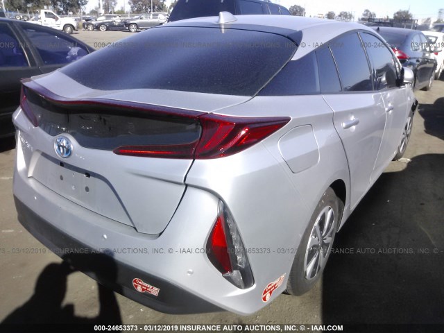 JTDKARFP6H3035909 - 2017 TOYOTA PRIUS PRIME  银色 照片 4
