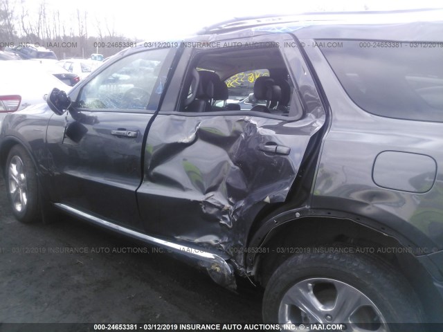 1C4RDJDG9FC938658 - 2015 DODGE DURANGO LIMITED GRAY photo 6