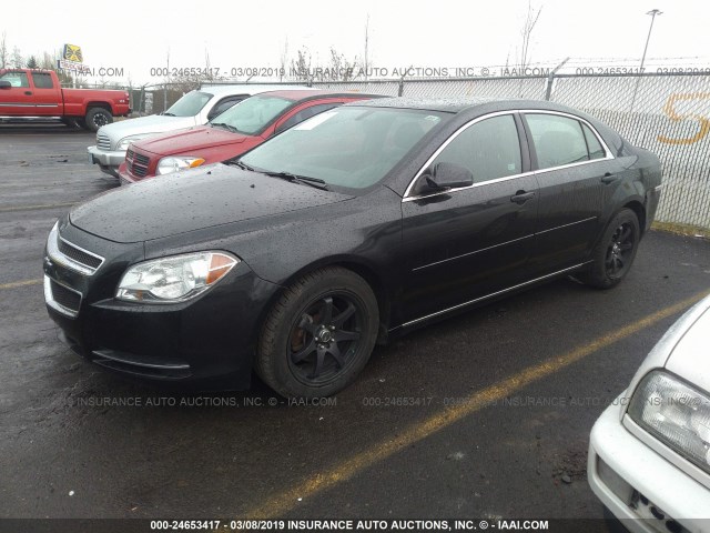 1G1ZC5EB5A4140392 - 2010 CHEVROLET MALIBU 1LT 黑色 照片 2