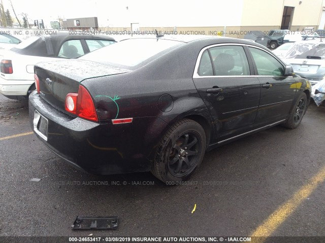 1G1ZC5EB5A4140392 - 2010 CHEVROLET MALIBU 1LT 黑色 照片 4