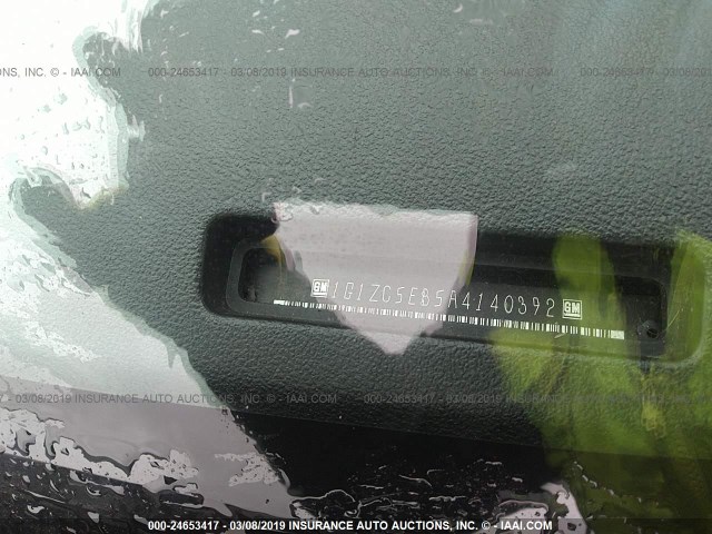 1G1ZC5EB5A4140392 - 2010 CHEVROLET MALIBU 1LT 黑色 照片 9