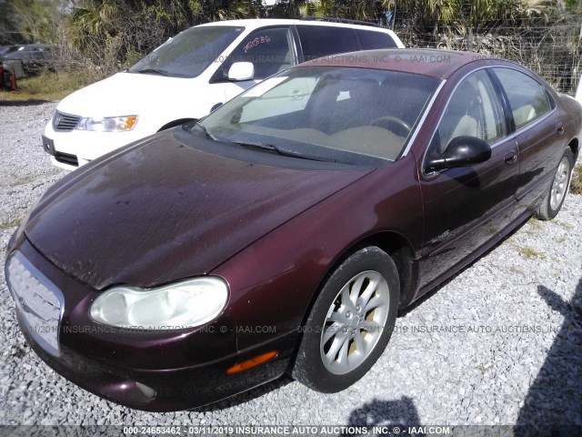 2C3HC56G9YH154651 - 2000 CHRYSLER LHS BURGUNDY photo 2